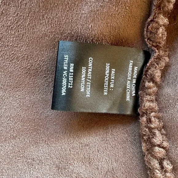 Anthropologie Vigoss Sherpa Leopard Jacket - Picture 7 of 7